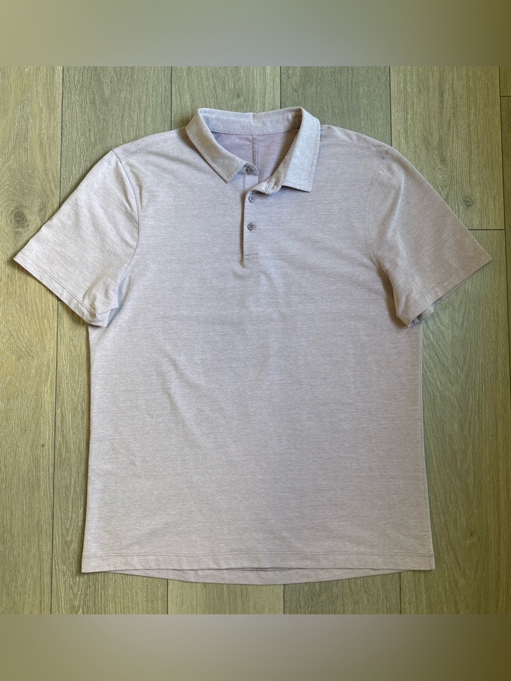 Lululemon Mens Size XXL Soft Jersey Short-Sleeve Polo Shirt Lavender Purple